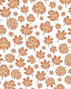 Autumn Orange Leaf Medley Rug