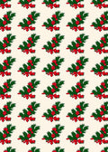 Festive Holly Berry Evergreen Bow Arrangement Rug