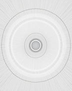 Monochromatic Radial Sunburst Rug