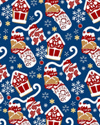 Festive Red Gingerbread Snow Flake Rug