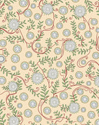 Cream Floral Vine Botanical Garden Rug