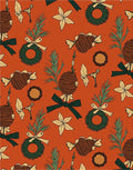 Holiday Wreath and Candy Collage Rug
