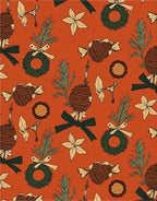 Holiday Wreath and Candy Collage Rug