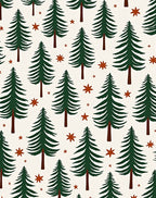 Dark Green Evergreen Stars Rug