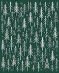 Forest Pines White And Green Rug