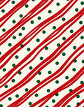 Red Green Diagonal Stripe Polka Dot Rug
