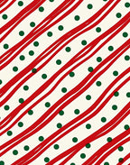 Red Green Diagonal Stripe Polka Dot Rug