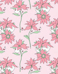 Pink Floral Bloom Garden Rug