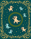 Whimsical Dinosaur Stars Nature Rug
