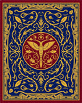 Regal Blue Golden Eagle Medallion Rug