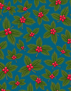 Festive Holly Berry Sprigs Rug