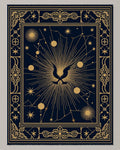 Cosmic Celestial Sunburst Constellation Rug