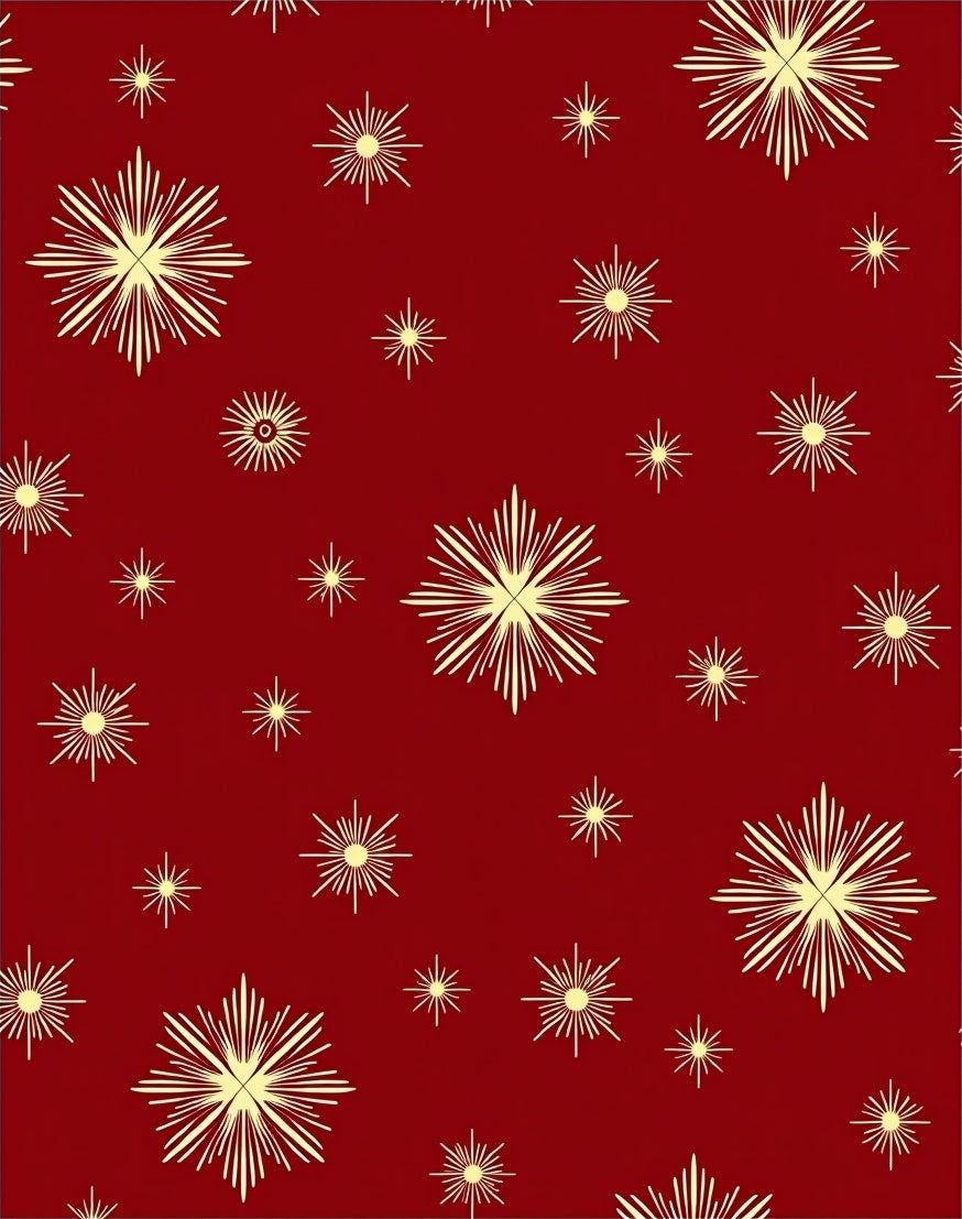 Crimson Starburst Radiance Accents Rug