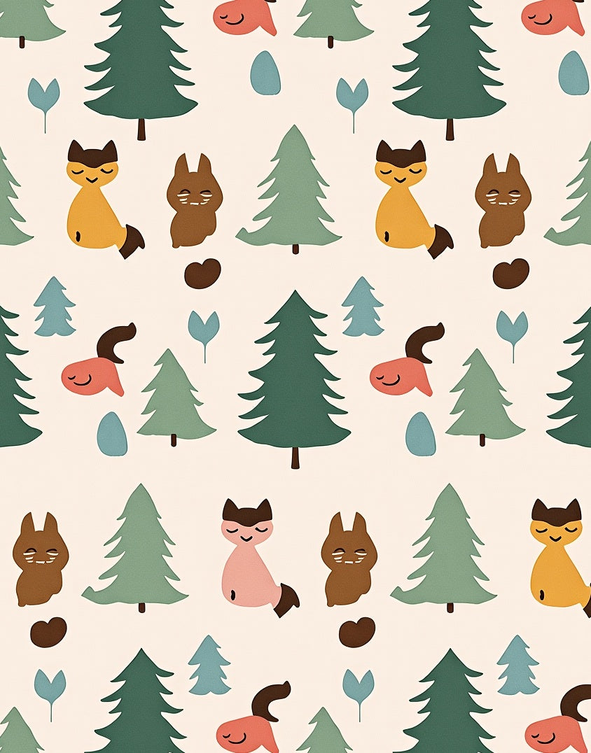 Forest Friends Woodland Creatures Rug