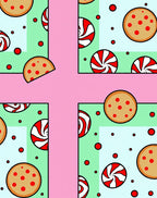 Sweet Treat Cookie Peppermint Tile Rug