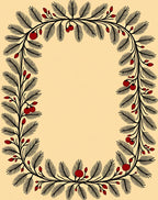 Black Crimson Foliage Border Rug