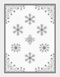 Black White Snowflake Corner Scatter Rug