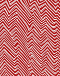Bold Red Jagged Stripe Rug