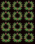 Emerald Wreath Cherry Garland Rug