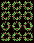 Emerald Wreath Cherry Garland Rug