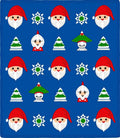 Christmas Santa Trees Snowflakes Collection Rug