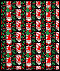 Festive Red Gnome Berry Stripe Rug