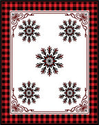 Buffalo Check Snowflake Accent Rug