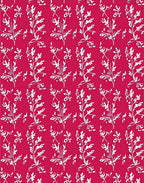Crimson White Floral Branch Succession Rug
