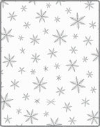 White Gray Snowflake Scatter Rug