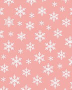 White Snowflake Scatter Coral Rug