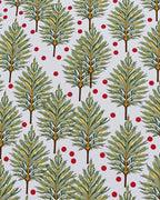 Green Leafy Palm Trees Red Dots Rug