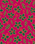 Crimson Holly Berry Leaf Cluster Rug