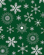 Winter Snowflake Holiday Graphics Rug