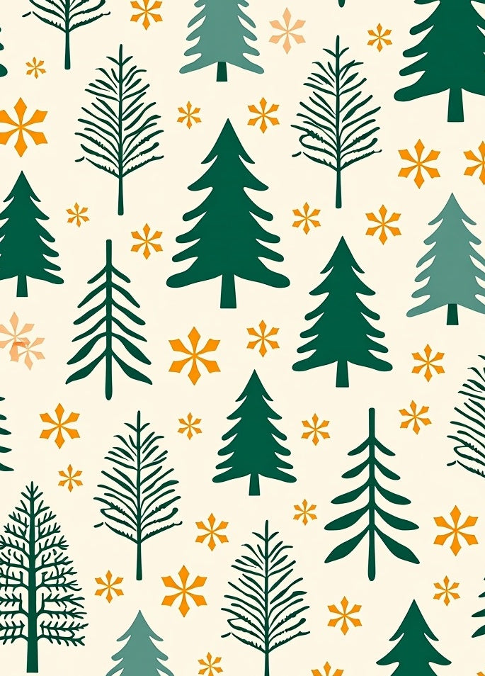 Forest Green Pine Scatter Rug