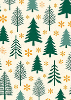 Forest Green Pine Scatter Rug