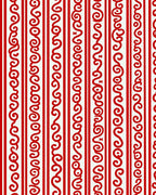 Red Swirl Stripe Rug