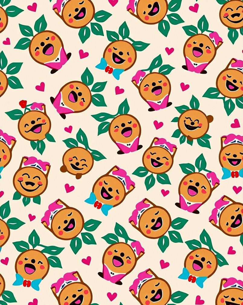 Cute Character Hearts Garden Rug