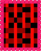 Bold Red Black Buffalo Plaid Rug