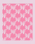 Pink White Snowflake Scatter Rug