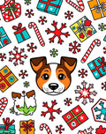 Cute Dog Snowflakes Christmas Gifts Rug