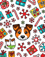 Cute Dog Snowflakes Christmas Gifts Rug