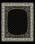 Eclectic Black Cream Border Detail Rug