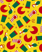 Jolly Holiday Red Green Geometric Scatter Rug