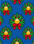 Festive Blue Christmas Ornament Laurel Rug