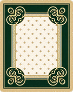 Emerald Gold Flourish Cream Medallion Rug
