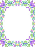 Pastel Floral Swirl Border Rug