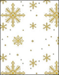 Golden Snowflake Winter Wonder Rug