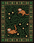 Whimsical Sloth Forest Starry Charm Rug