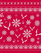 White Festive Winter Snowflakes Spread Rug
