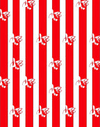 Red White Candy Cane Stripes Rug